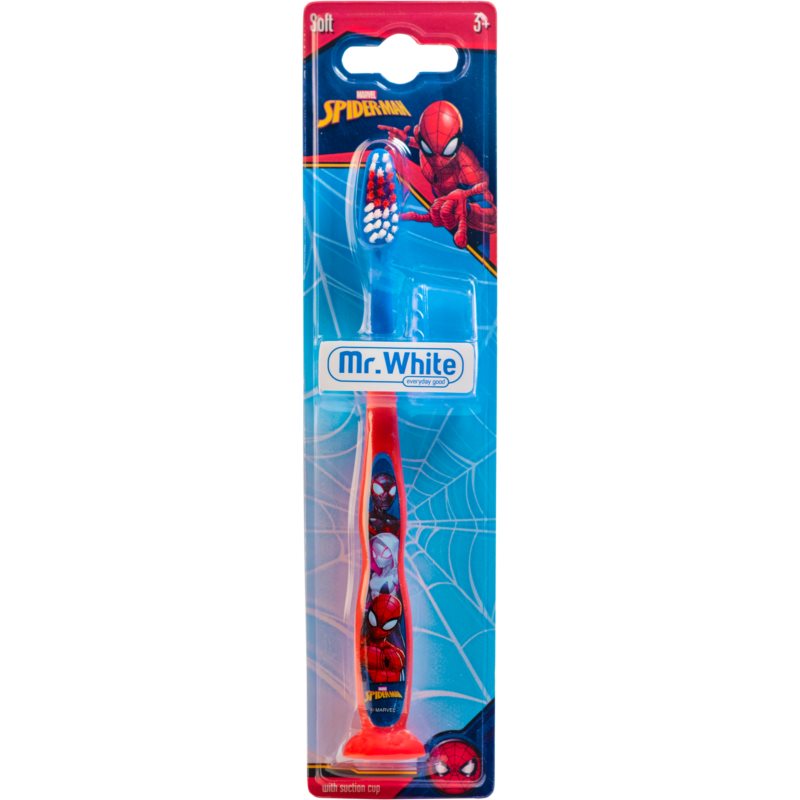 Marvel Spiderman Manual Toothbrush zubná kefka pre deti s cestovným krytom soft 3y 1 ks