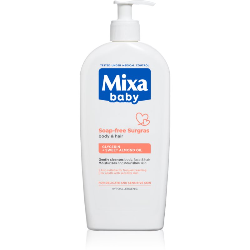 MIXA Baby sprchový gél a šampón 2 v 1 pre deti 400 ml