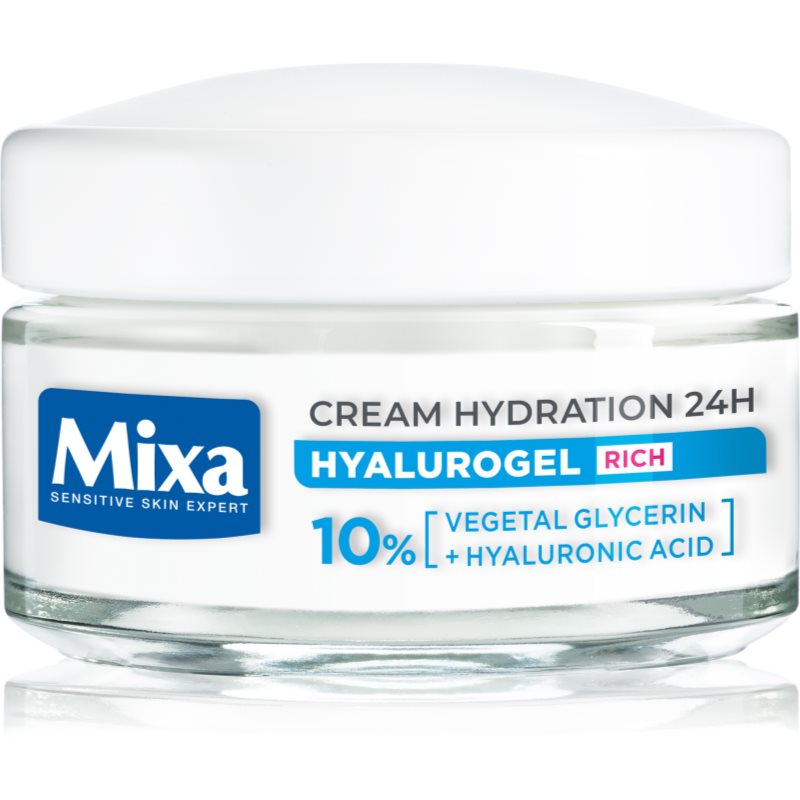 MIXA Hyalurogel Rich intenzívne hydratačný denný krém s kyselinou hyalurónovou 50 ml