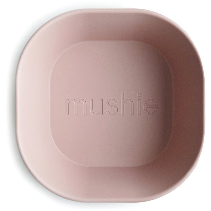 Mushie Square Dinnerware Bowl miska Blush 2 ks