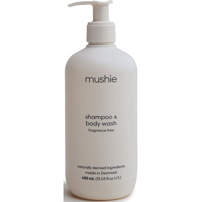 Mushie Organic Baby sprchový gél a šampón 2 v 1 pre deti 400 ml