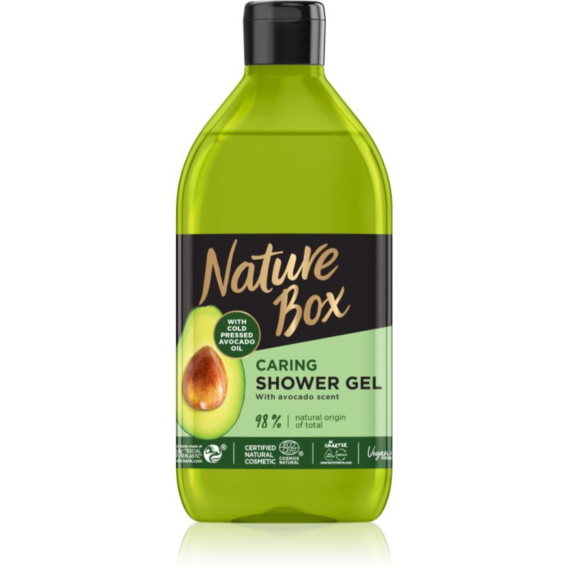 Nature Box Avocado upokojujúci sprchový gél s avokádom 385 ml
