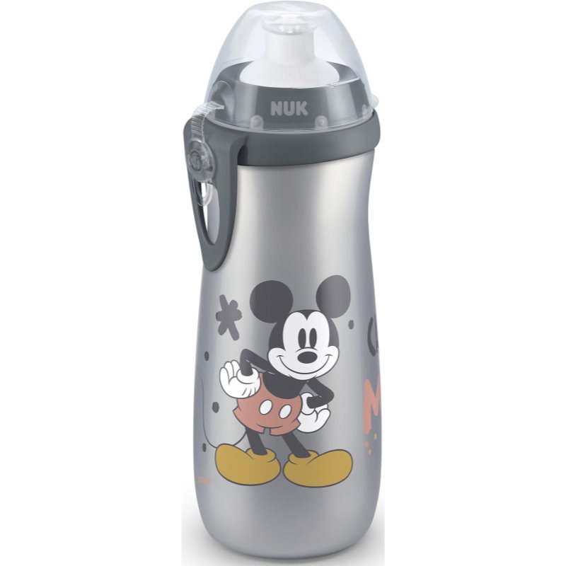 NUK First Choice Mickey Mouse detská fľaša 36m Grey 450 ml