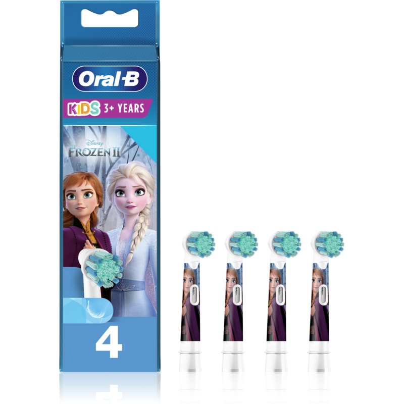 Oral B Kids 3 Frozen náhradné hlavice na zubnú kefku extra soft pre deti 4 ks