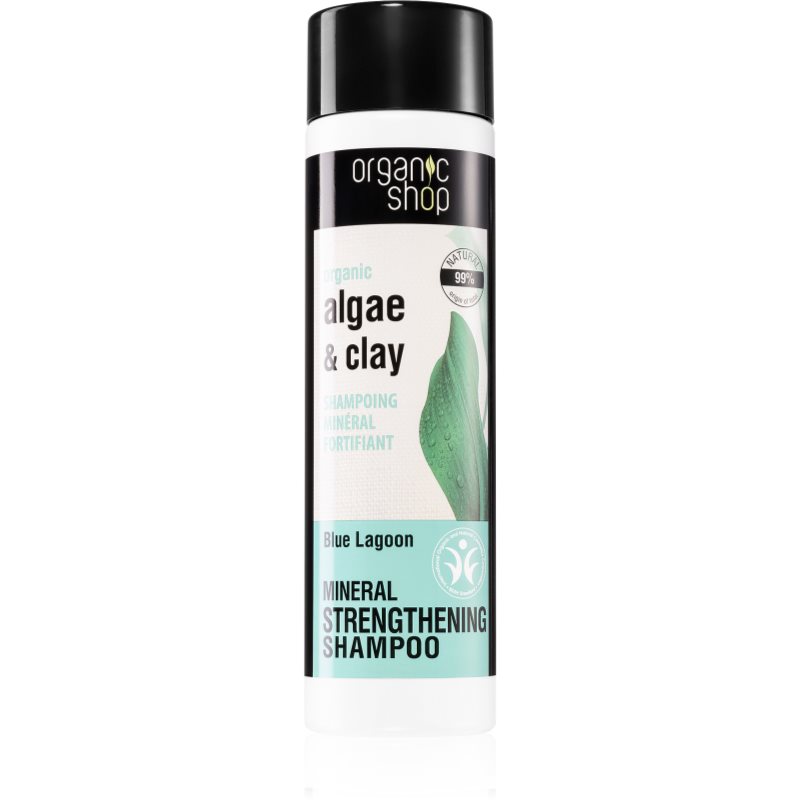 Organic Shop Organic Algae  Clay minerálny šampón pre krehké vlasy 280 ml