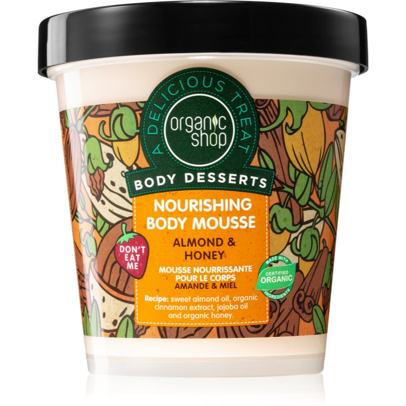 Organic Shop Body Desserts Almond  Honey telová pena pre výživu a hydratáciu 450 ml