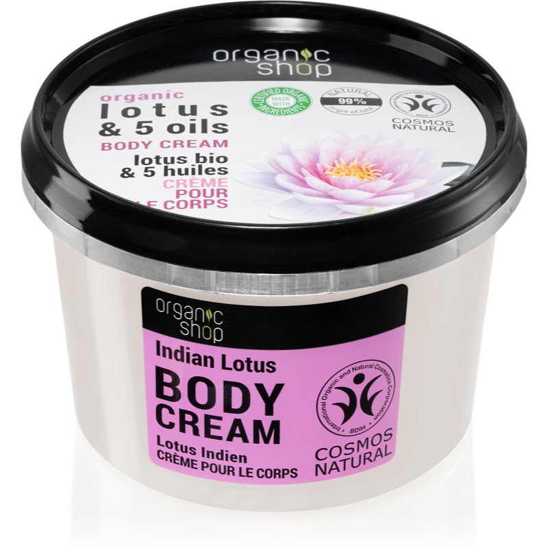 Organic Shop Organic Lotus  5 Oils ošetrujúci telový krém 250 ml