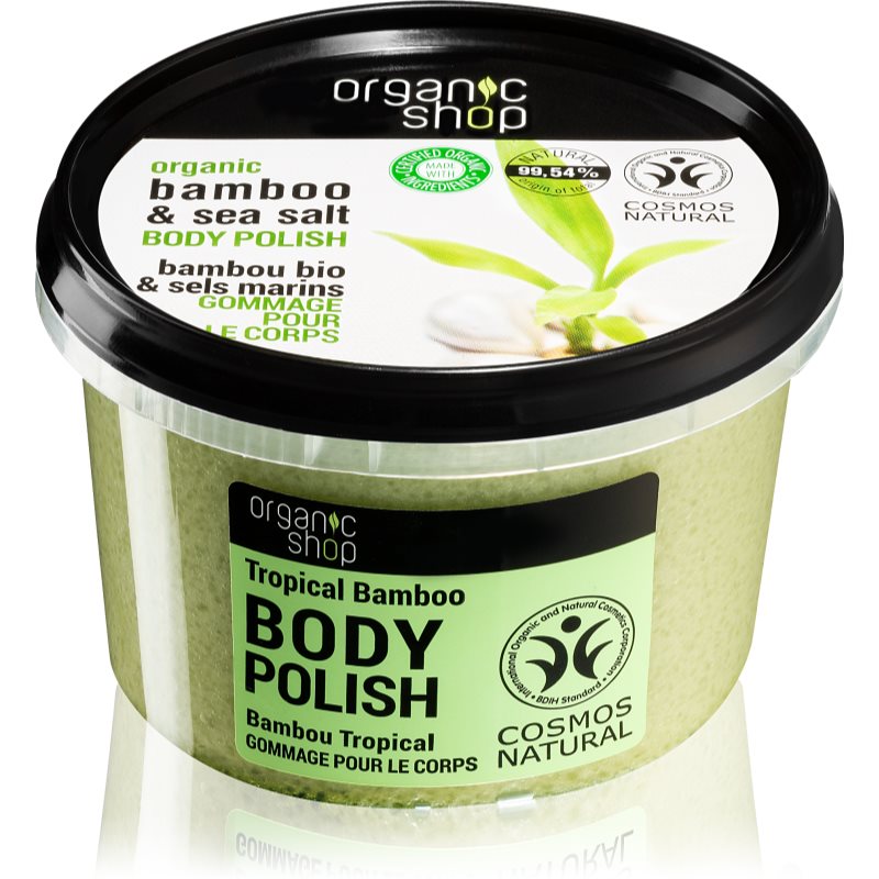 Organic Shop Organic Bamboo  Sea Salt energizujúci telový peeling 250 ml