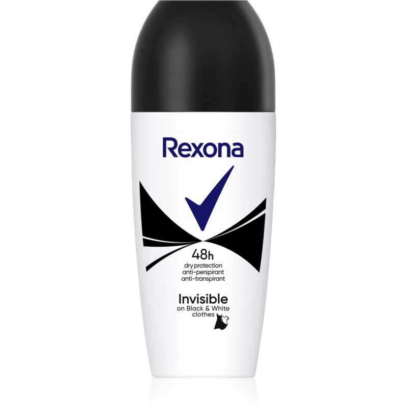 Rexona Invisible on Black  White Clothes guličkový antiperspirant 48h 50 ml