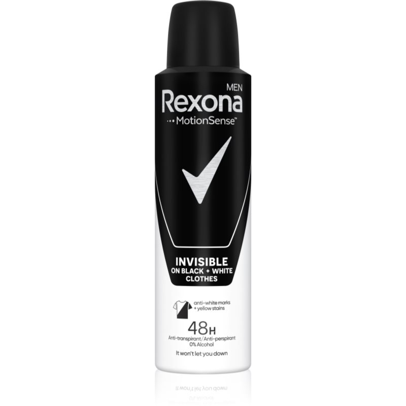 Rexona Invisible on Black  White Clothes antiperspirant v spreji 48h 150 ml