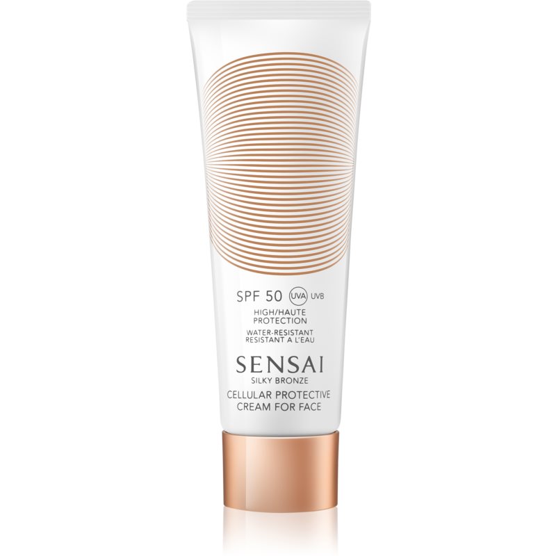 Sensai Silky Bronze Cellular Protective Cream for Face SPF 50 protivráskový krém na opaľovanie SPF 50 50 ml