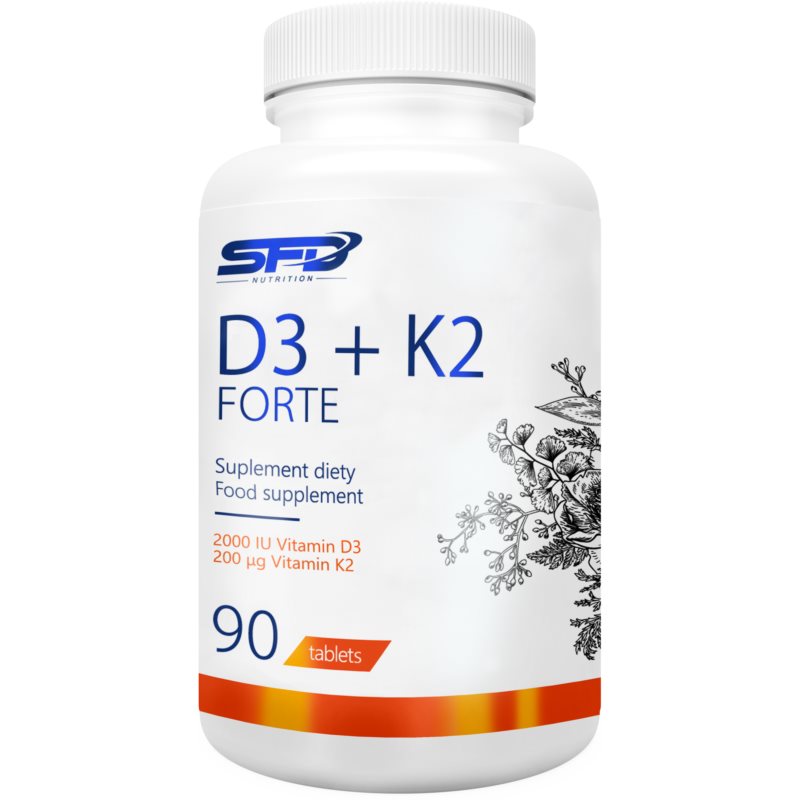 SFD Nutrition D3  K2 Forte podpora normálneho stavu kostí a zubov 90 tbl