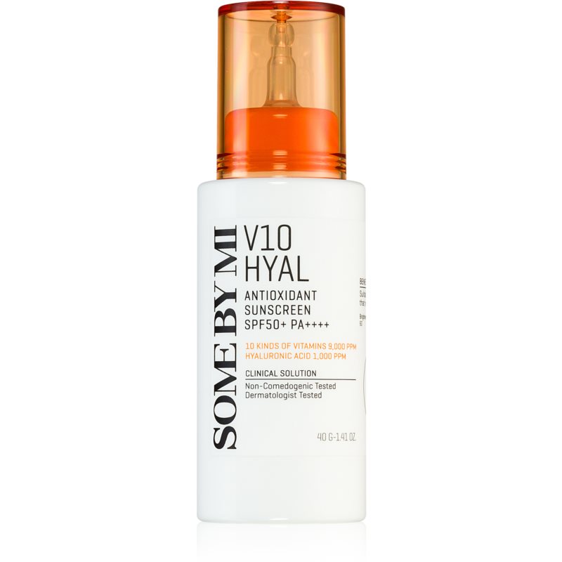Some By Mi V10 Hyal Antioxidant Sunscreen intenzívny upokojujúci a ochranný krém SPF 50 40 ml