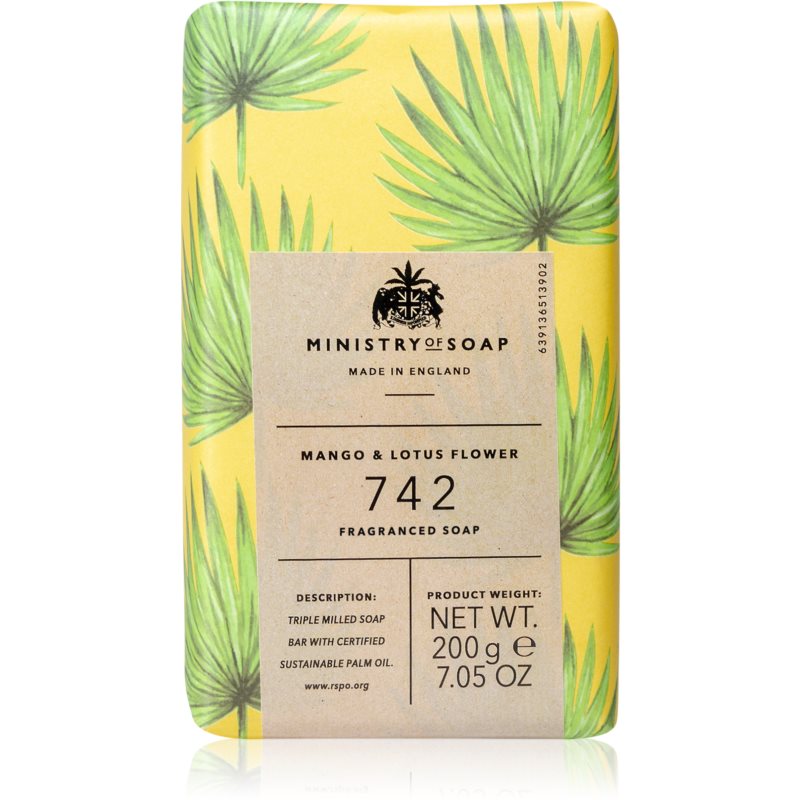 The Somerset Toiletry Co. Ministry of Soap Rain Forest Soap tuhé mydlo na telo Mango  Lotus Flower 200 g