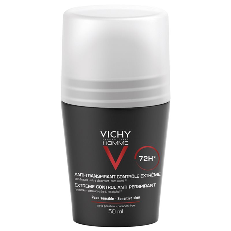 Vichy Homme Deodorant antiperspirant roll-on proti nadmernému poteniu 72h 50 ml