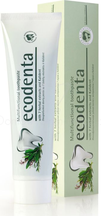 ECODENTA Ekologická Multifunkčná zubná pasta s extraktom zo 7 rastlín - 97 percent EKO