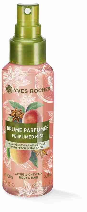 Yves Rocher Parfumovaný sprej na telo a vlasy Broskyňa  aníz PLAISIRS NATURE