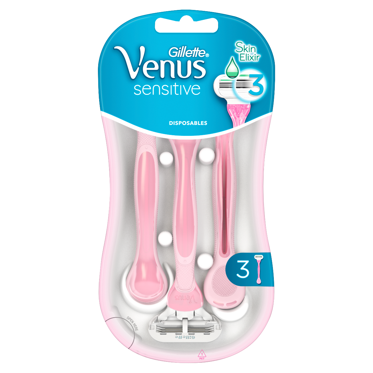 Venus Sensitive Jednorázový holiaci strojček 3ks