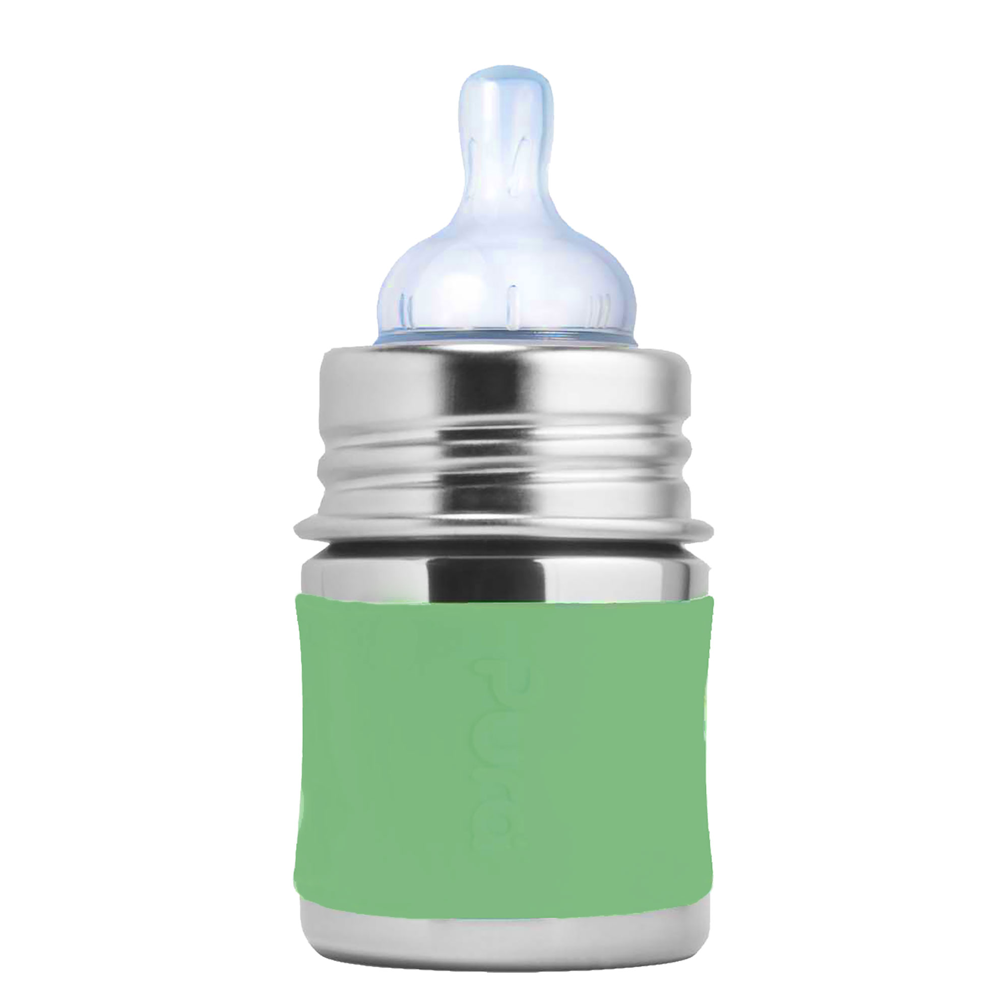 Pura nerezová dojčenská fľaša moss 150 ml