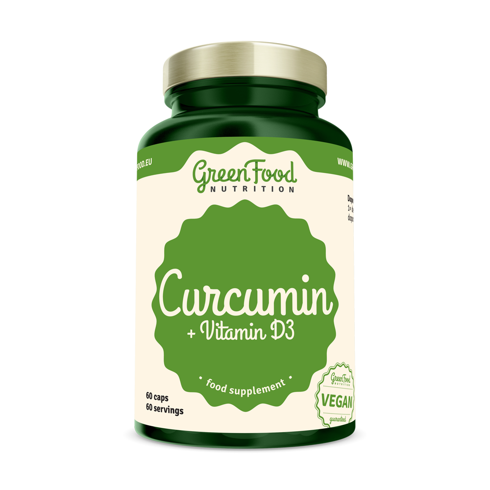 GreenFood Nutrition Curcumin  vit D3 60cps