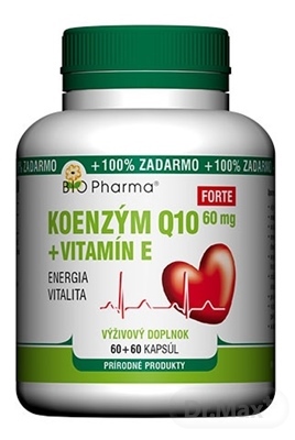 BIO Pharma Koenzým Q10 60 mg  Vitamín E Forte