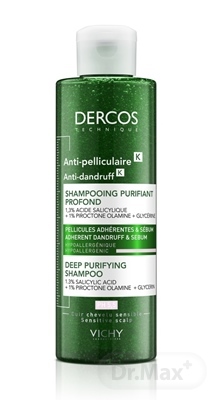 VICHY DERCOS K Šampón proti lupinám s peelingovým efektom 250 ml
