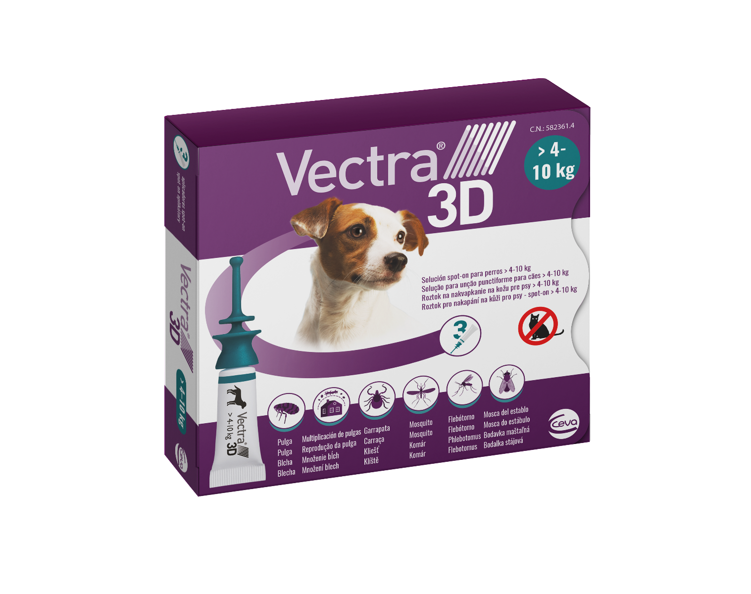 Vectra 3D spot-on pre psy S (4–10 kg)