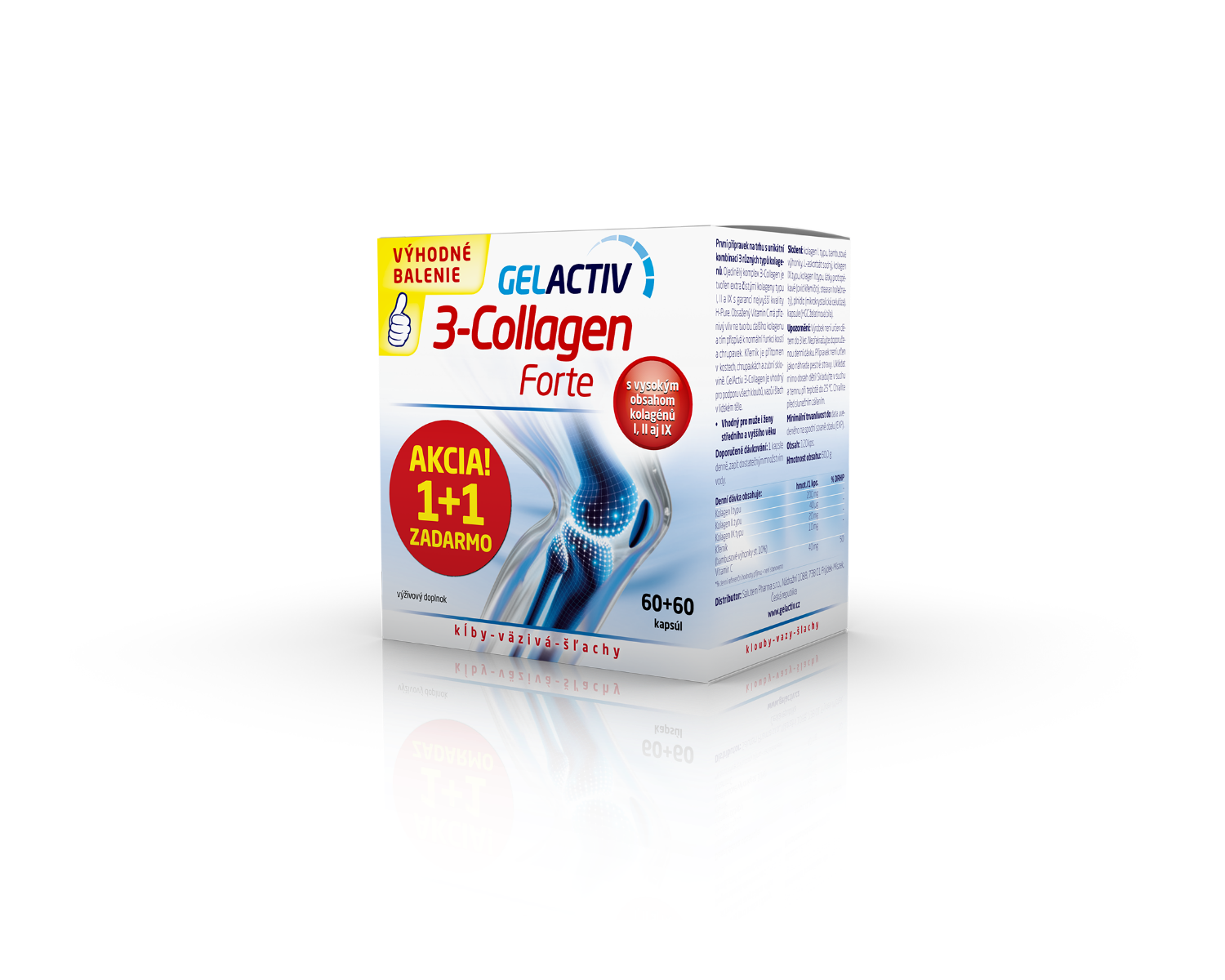 GelActiv 3-Collagen Forte 6060 kapsúl ZADARMO