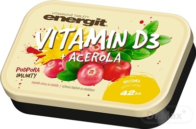 Energit vitamín D3  acerola 42 tbl