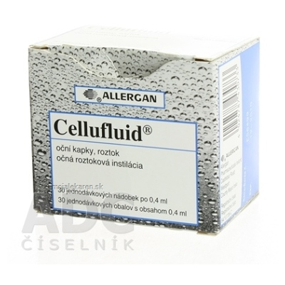 CELLUFLUID 5 mgml očná roztoková instilácia 30x0,4 ml