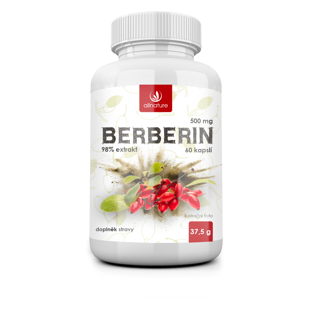 ALLNATURE Berberin Extrakt 98 percent 500 mg 60 kapsúl