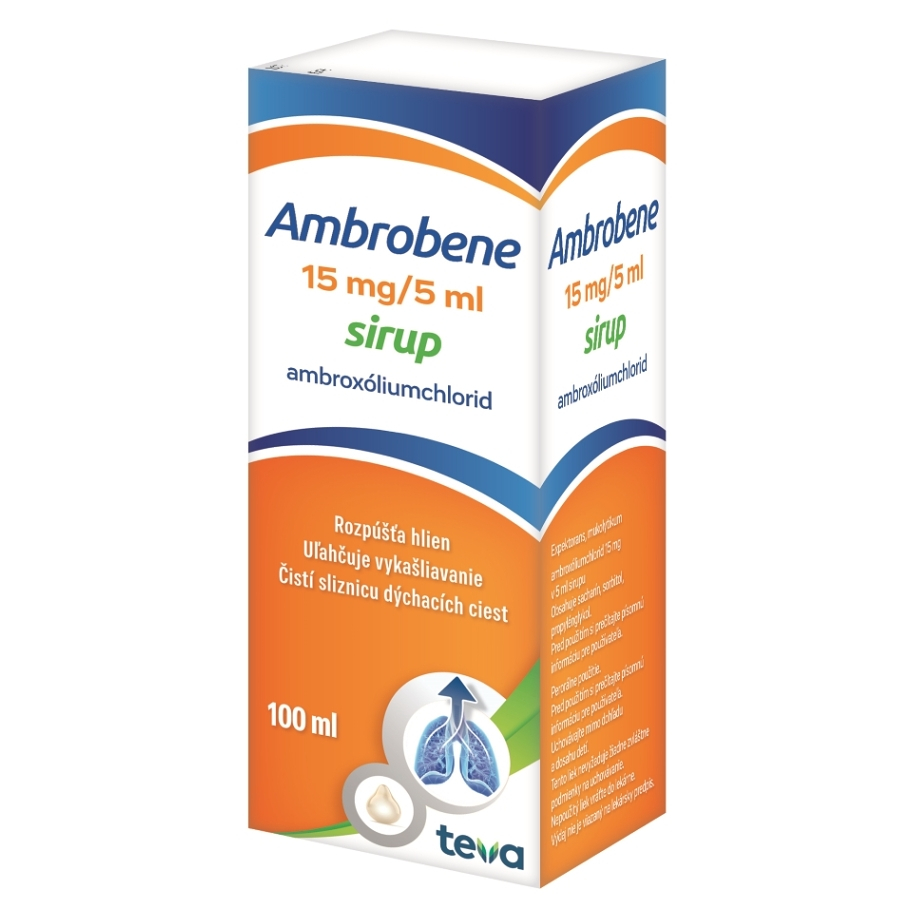 AMBROBENE 15 mg5 ml sirup 100 ml
