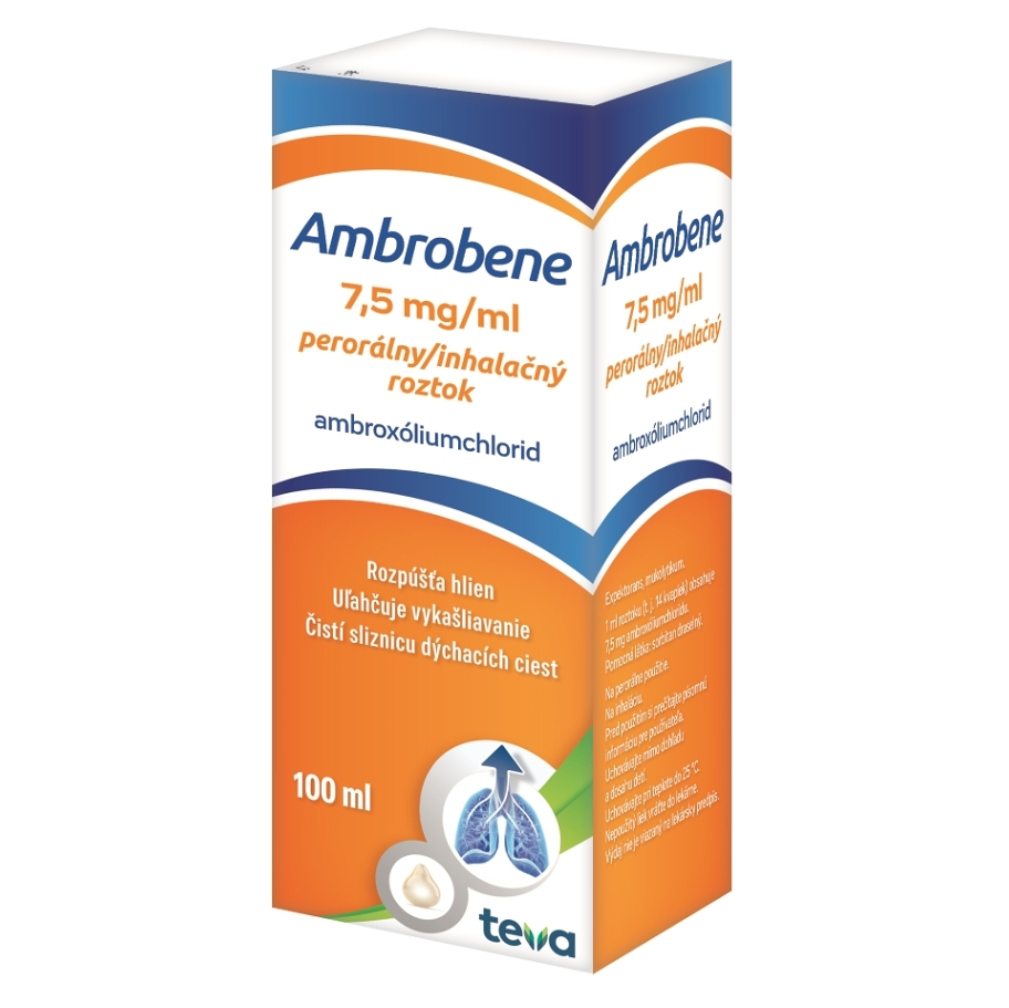 AMBROBENE 7,5 mgml perorálnyinhalačný roztok 100 ml