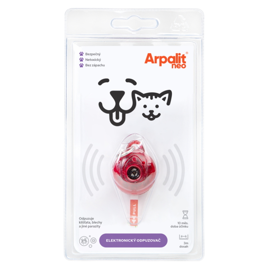 ARPALIT NEO Dog Elektrický odpudzovač kliešťov pre psy a mačky 1 kus