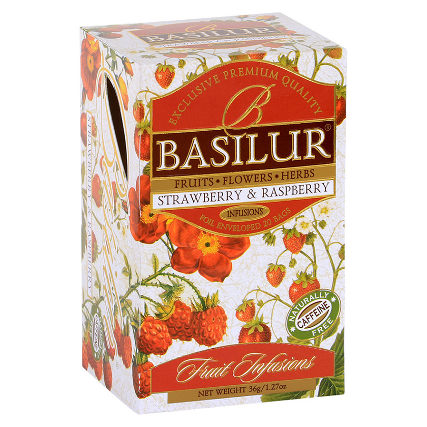 BASILUR Fruit Strawberry  Raspberry 25 sáčkov