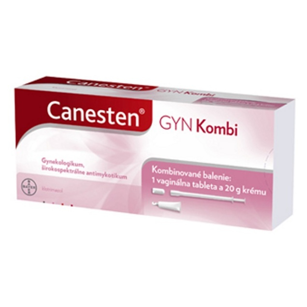 CANESTEN174; GYN kombi vaginálna tableta 500 mg  krém 20 g