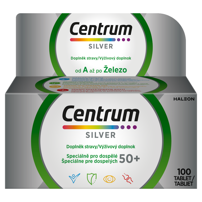 CENTRUM Multivitamín silver 50 100 tabliet