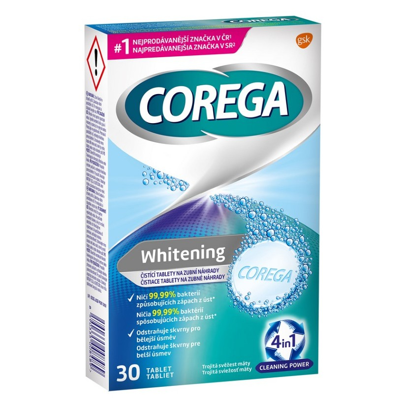 COREGA Whitening čistiace tablety 30 ks