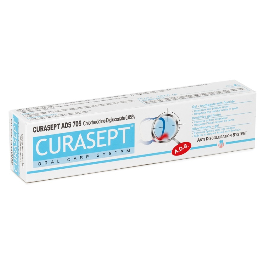 CURASEPT ADS 705 0,05 percent zubná pasta 75 ml