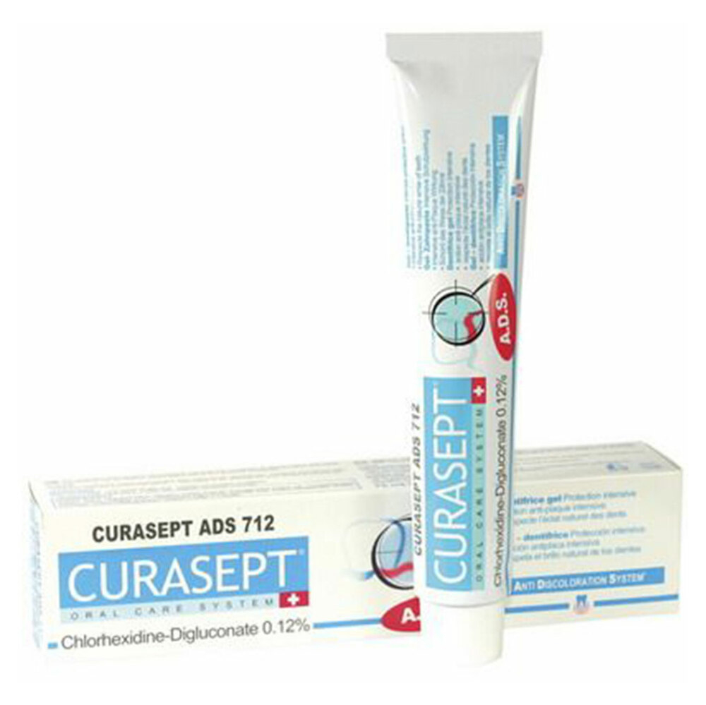 CURASEPT ADS 712 Gélová zubná pasta 0,12 percentCHX 75 ml