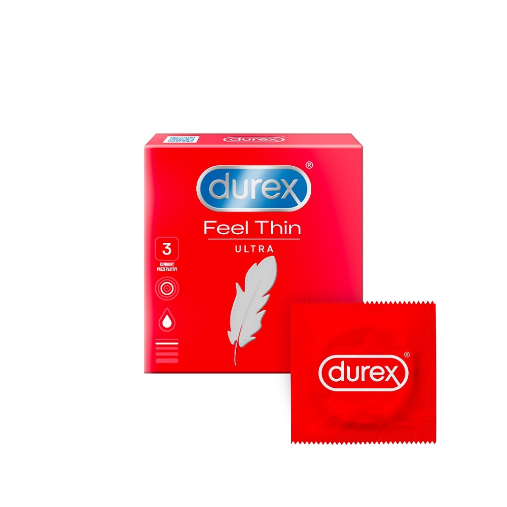 DUREX Feel ultra thin kondómy 3 ks