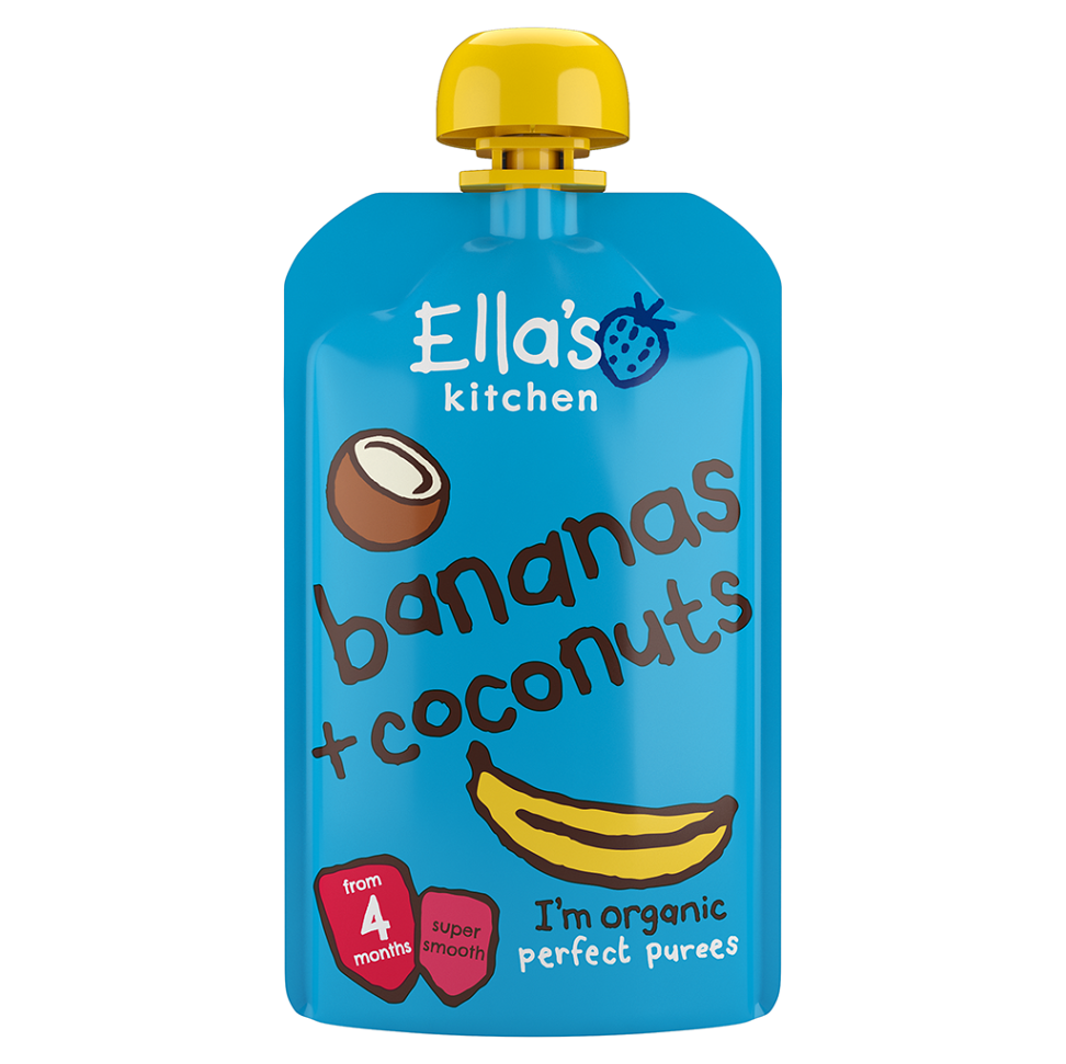 ELLAS KITCHEN Banán a kokos BIO 120 g