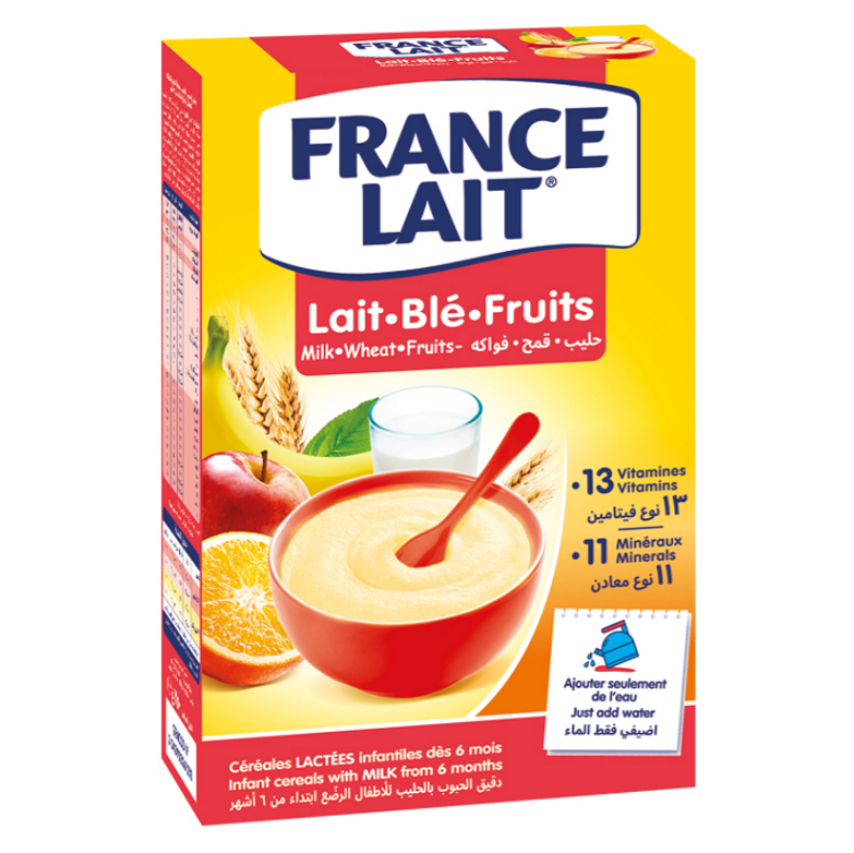 FRANCE LAIT Pšeničná mliečna kaša ovocná 250 g