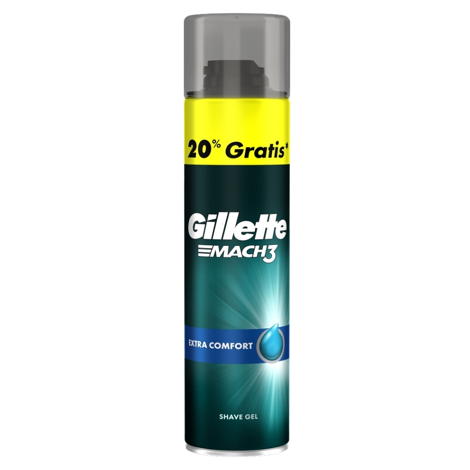 GILLETTE Mach3 Extra Comfort Gél na holenie 200 ml  40 ml