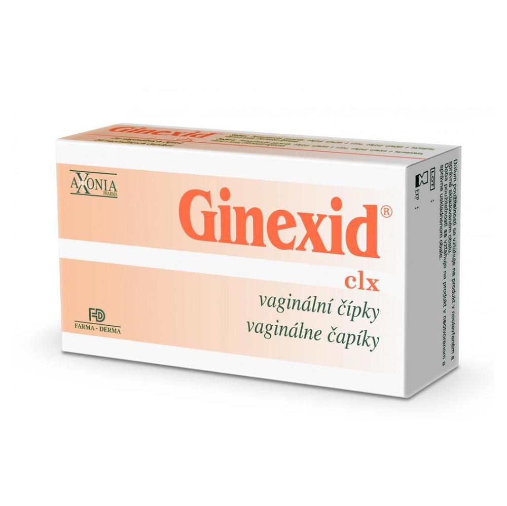GINEXID vaginálne čapíky 10 kusov