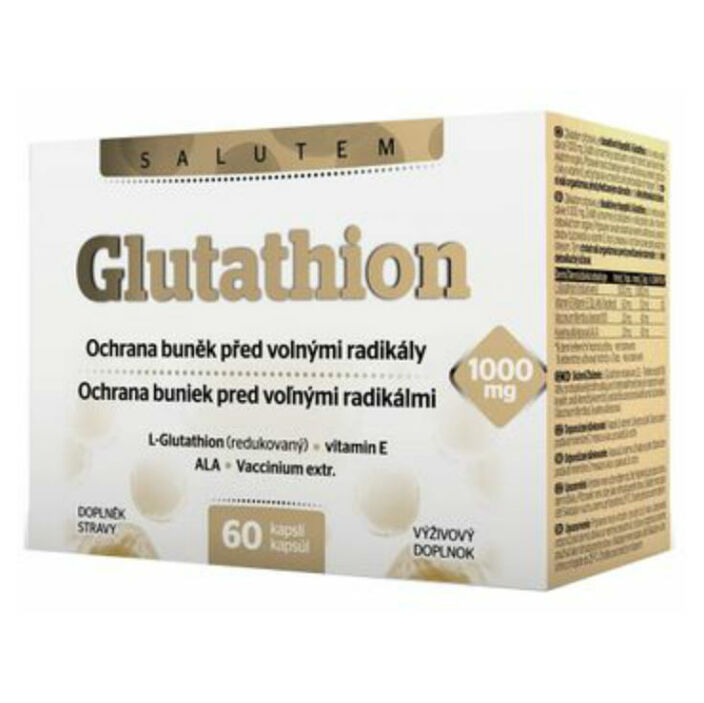 SALUTEM Glutathion 1000 mg detoxikácia pečene 60 kapsúl