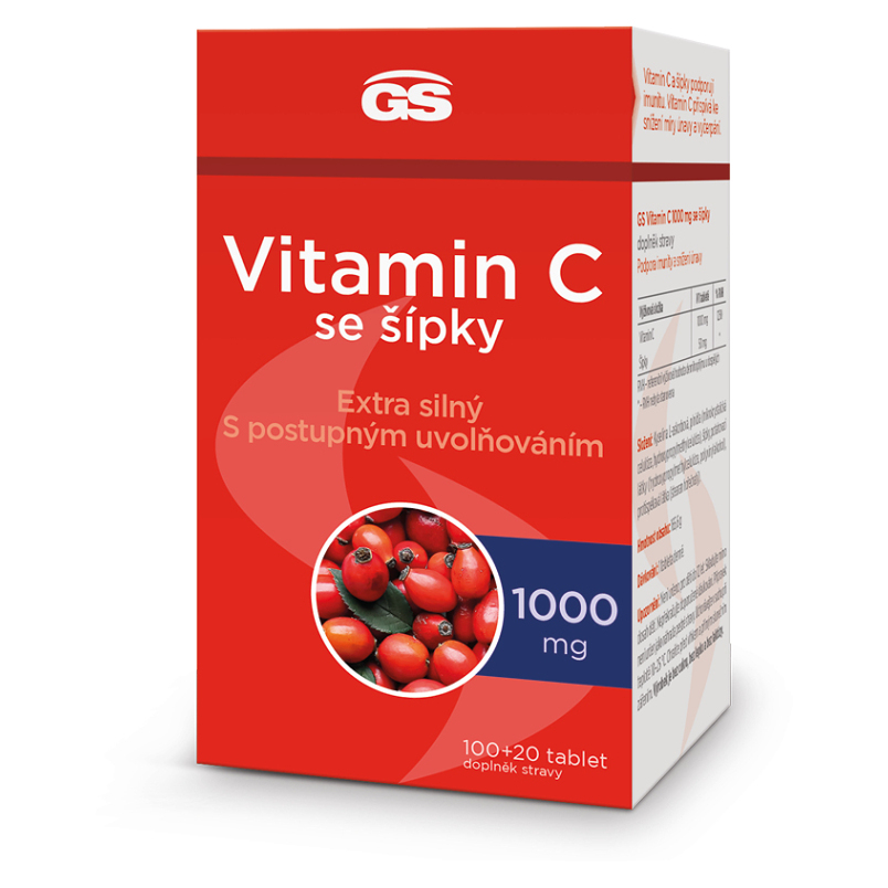 GS Vitamín C 1000 mg so šípkami 100  20 tabliet