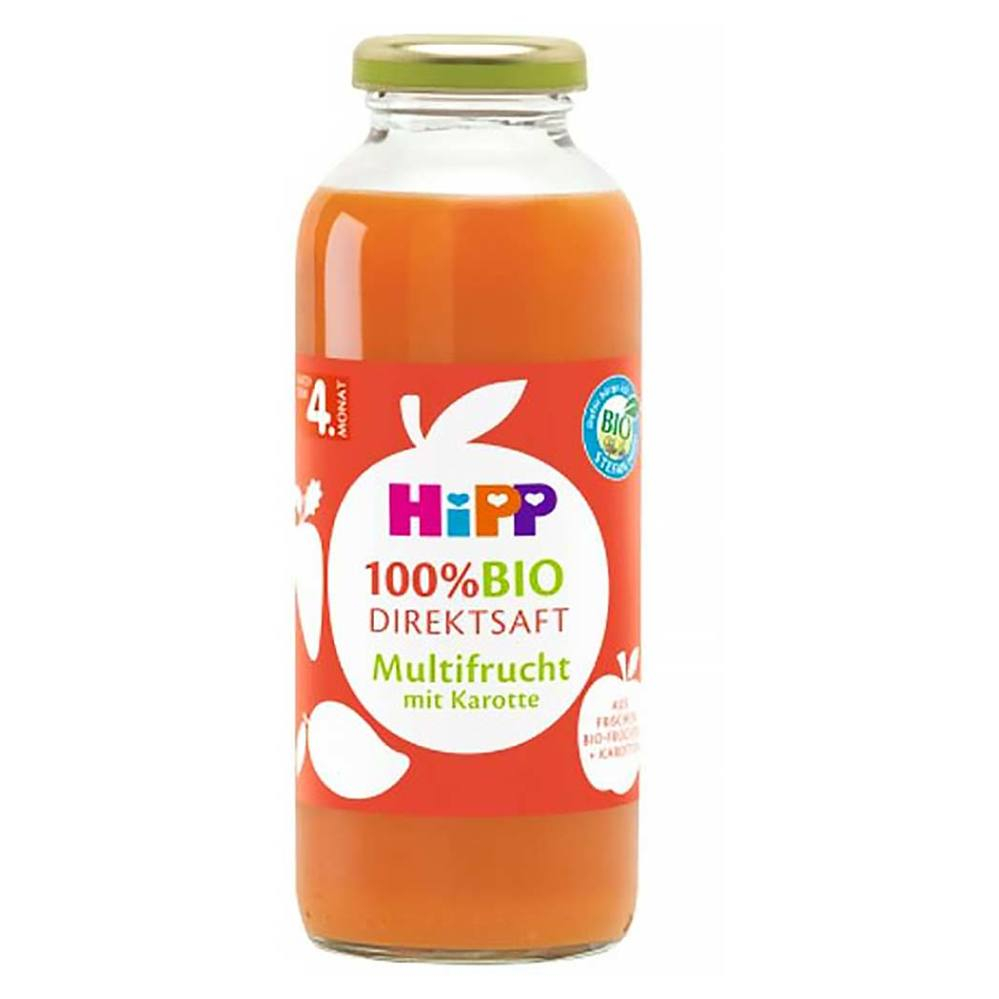 HIPP 100 percent BIO JUICE Ovocná šťava s mrkvou 330 ml