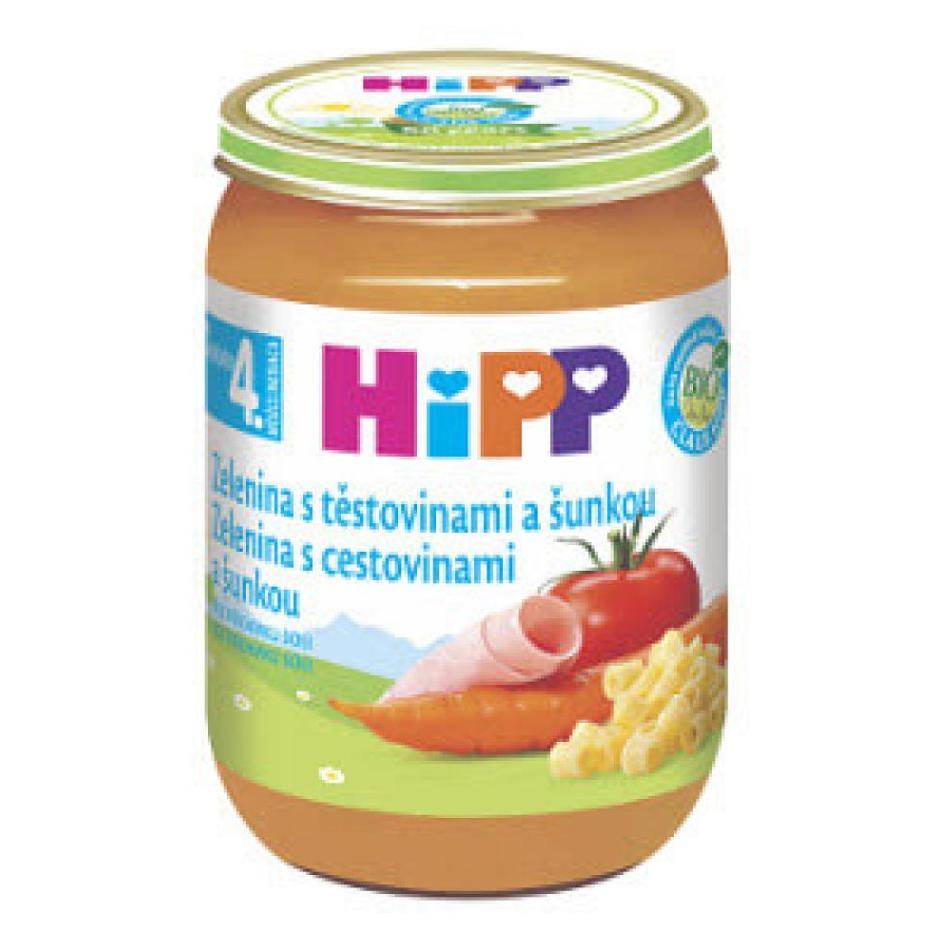 HIPP Baby Zelenina s cestovinami a šunkou BIO 190 g