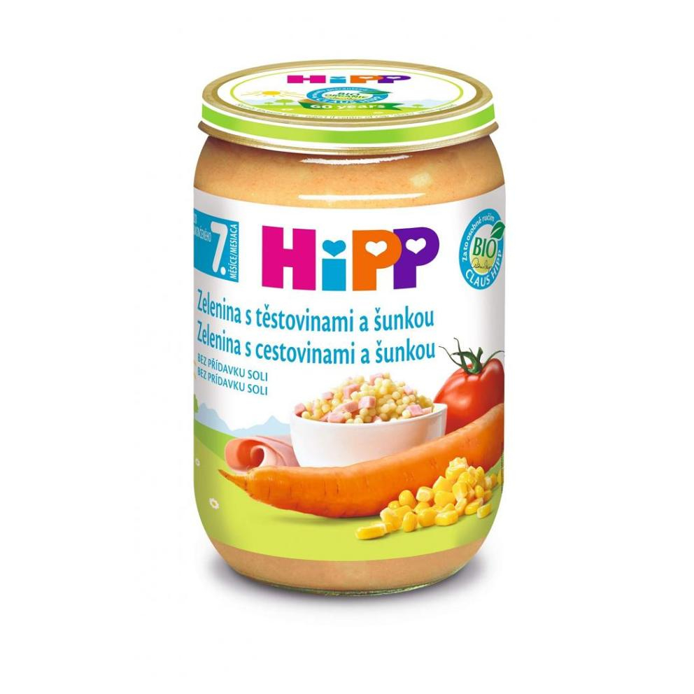 HIPP Junior Zelenina s cestovinami a šunkou BIO 220 g